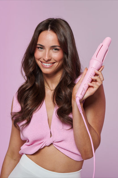 2 in 1 Automatic Hair Curler 32mm Tourmaline Ceramic Wand